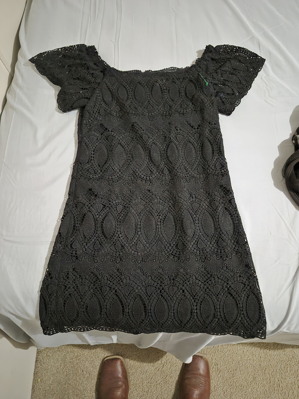 White House Black Market Black Lace Mini Dress
